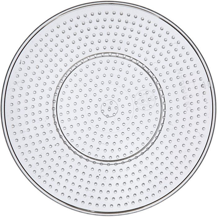 Plaque à picots, d 15 cm, medium, transparent, 10pièces/ 1 Pq.