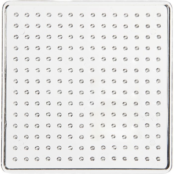 Plaque à picots, 7x7 cm, medium, transparent, 1 pièce