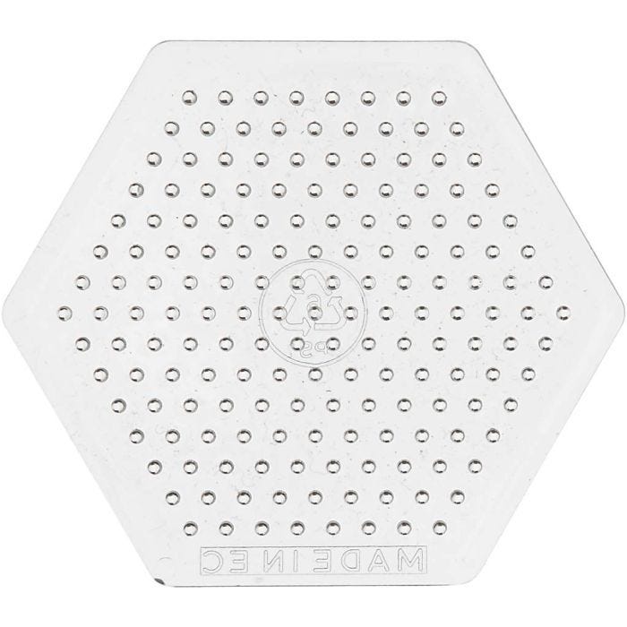 Plaque à picots, petit hexagone, dim. 7 cm, medium, 10pièces/ 1 Pq.
