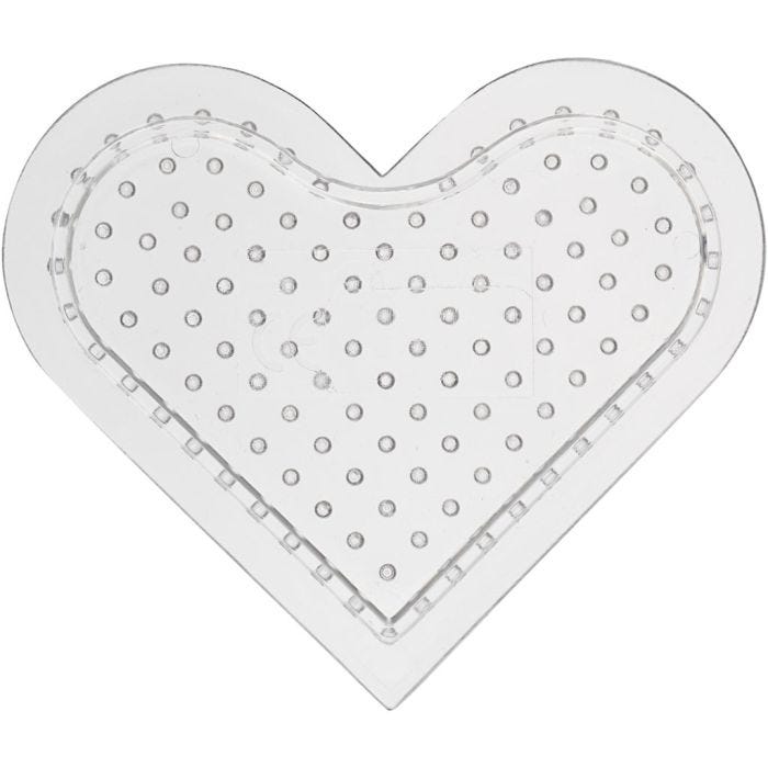 Plaque à picots, petit coeur, dim. 7 cm, medium, 10pièces/ 1 Pq.