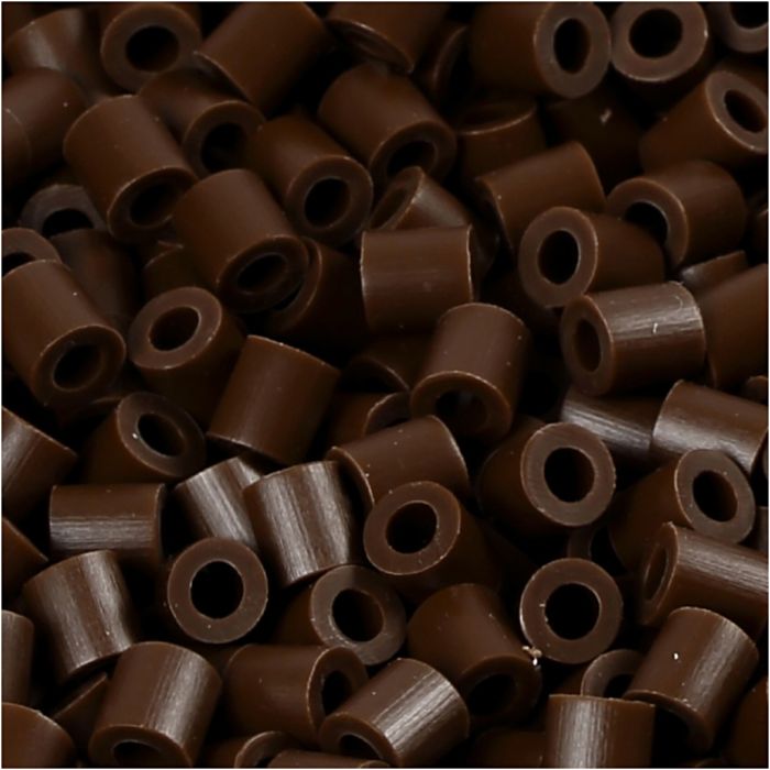 Photo Pearls, dim. 5x5 mm, diamètre intérieur 2,5 mm, medium, brun foncé (2), 1100 pièces/ 1 Pq.