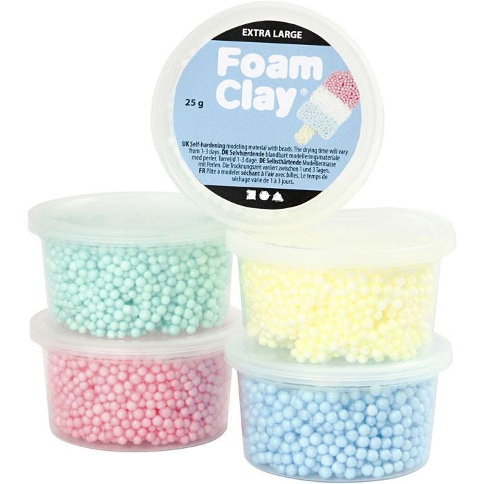 Foam Clay Extra Large, 5x25gr/ 1 Pq.