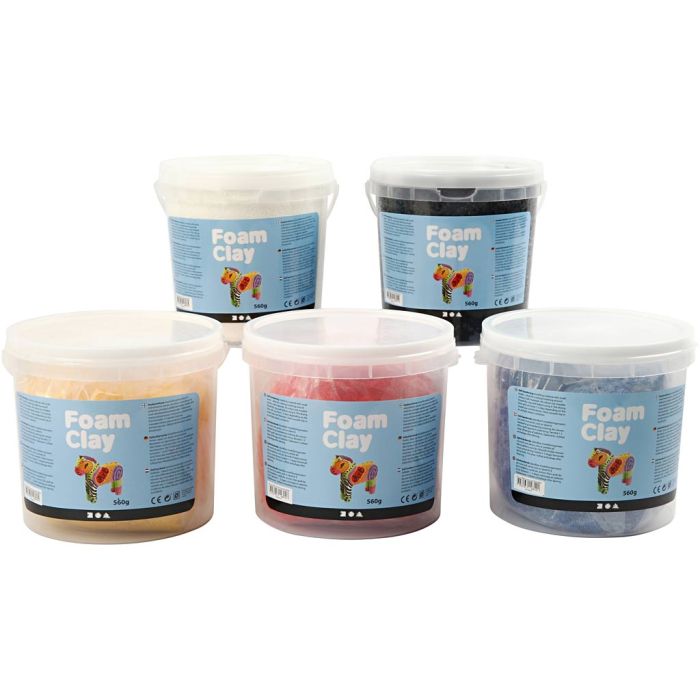 Foam Clay®, couleur primaire, 5x560 gr/ 1 Pq.