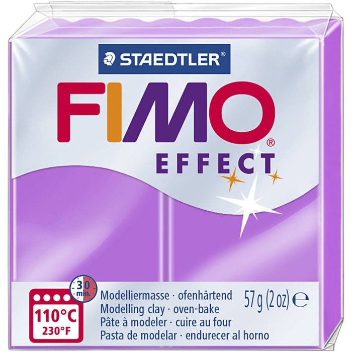FIMO effect, violet néon, 57 gr/ 1 Pq.