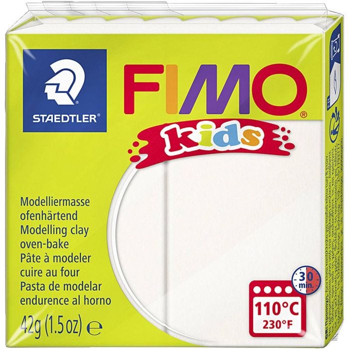 Pâte FIMO® pour Enfant, blanc, 42 gr/ 1 Pq.