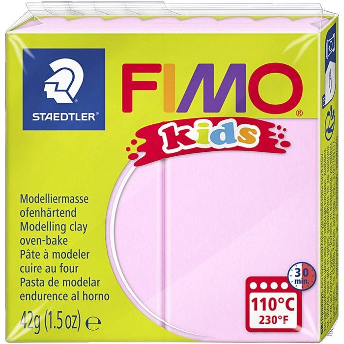 Pâte FIMO® pour enfant, rose, 42 gr/ 1 Pq.