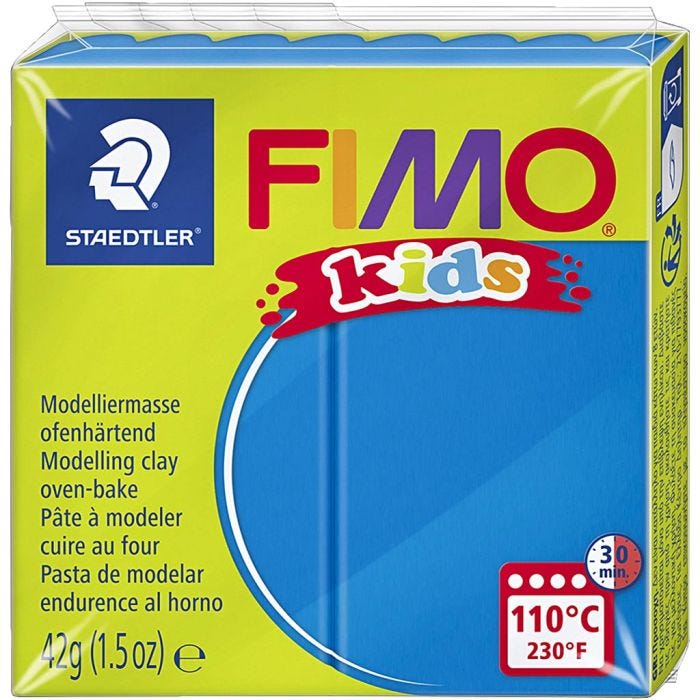 Pâte FIMO® pour enfant, bleu, 42 gr/ 1 Pq.