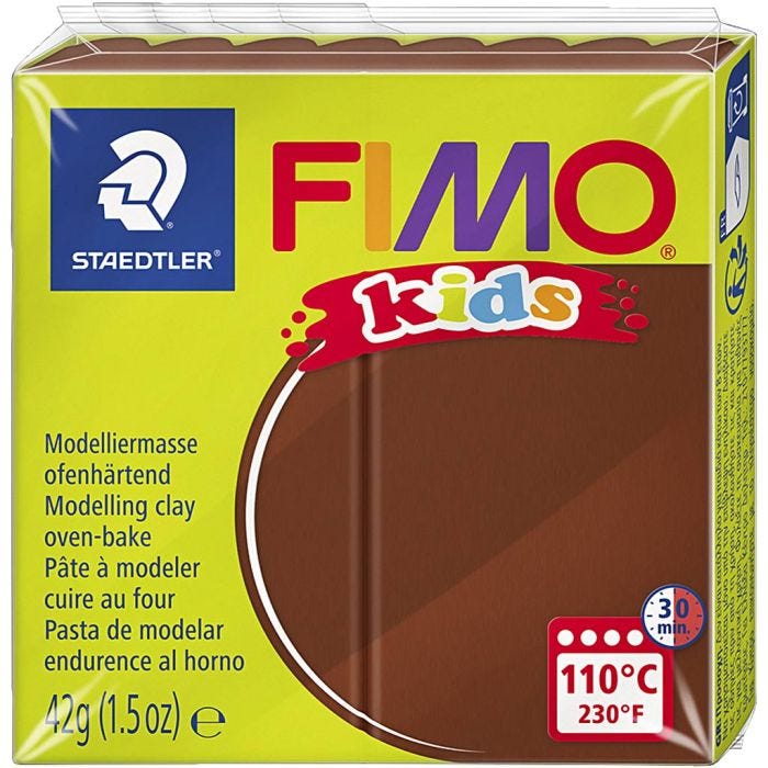 Pâte FIMO® pour enfant, brun, 42gr/ 1 Pq.