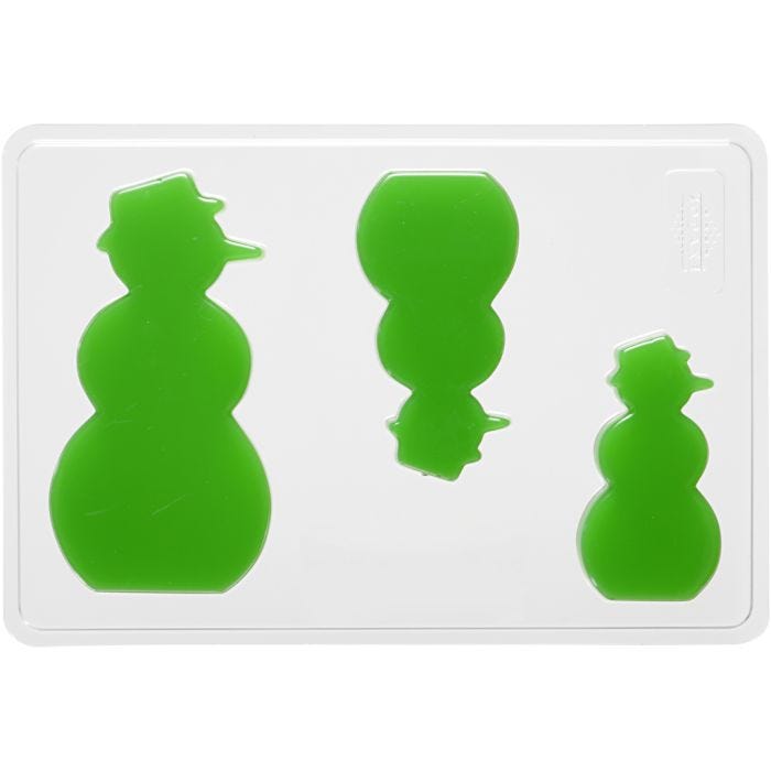 Moule décoratif, bonhomme de neige, 6+8+10 cm, 9 mm, 14,9x22 cm, 1 pièce