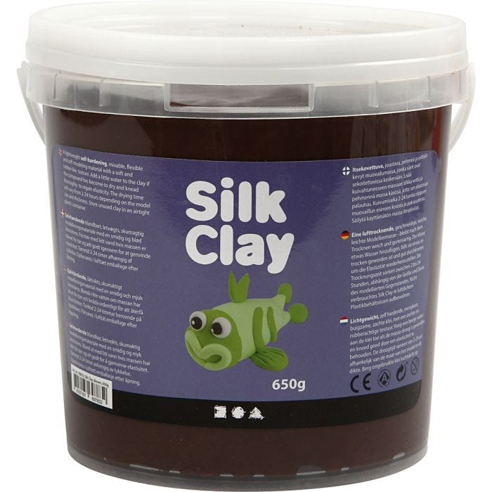 Silk Clay®, brun, 650 gr/ 1 seau