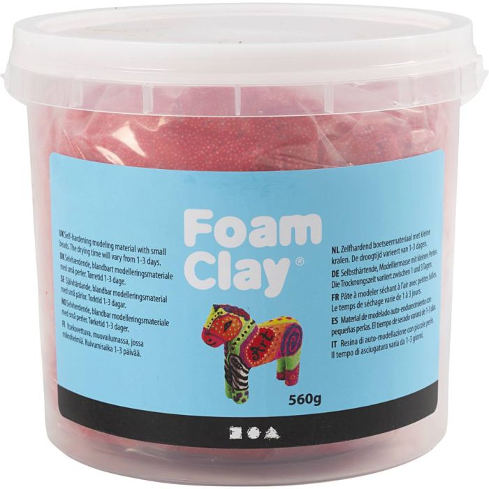 Foam Clay®, rouge, 560 gr/ 1 seau
