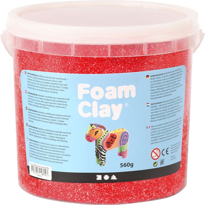 Foam Clay®, rouge, 560 gr/ 1 seau