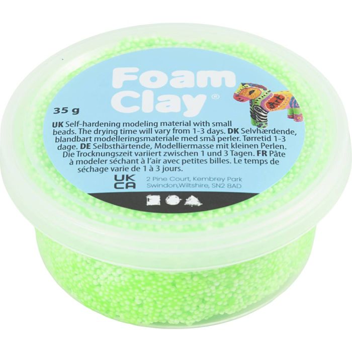 Foam Clay®, vert clair, 35 gr/ 1 boîte