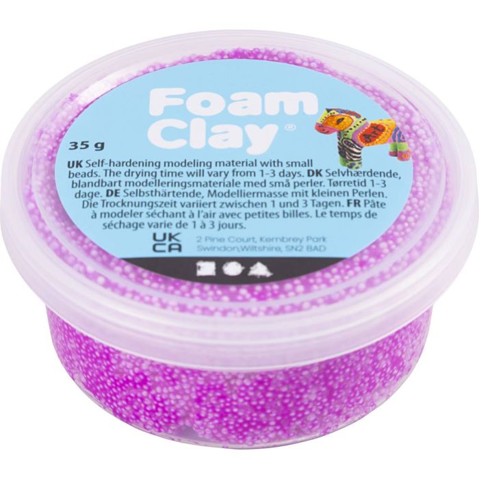 Foam Clay®, mauve clair, 35 gr/ 1 boîte