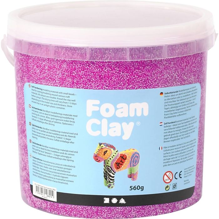 Foam Clay®, mauve clair, 560 gr/ 1 seau