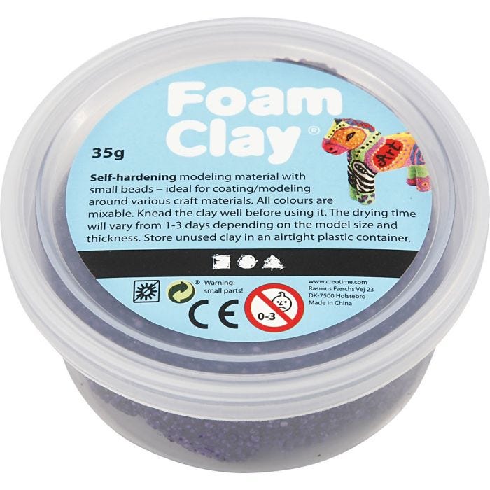 Foam Clay®, violet, 35gr/ 1 boîte