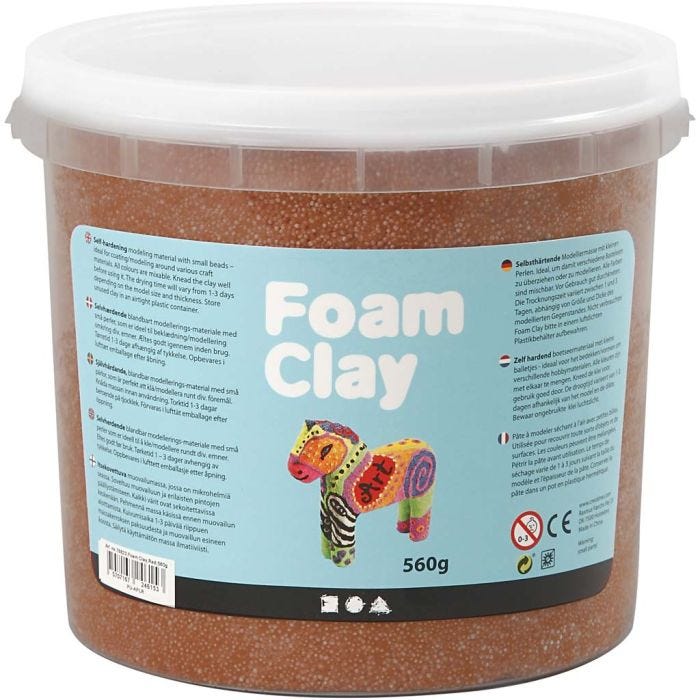 Foam Clay®, brun, 560gr/ 1 seau