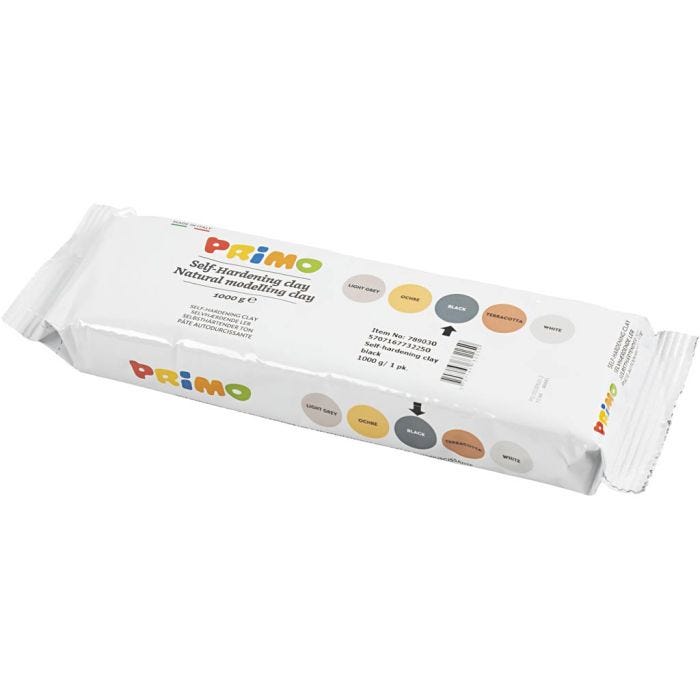 Argile Autodurcissante, noir, 1000gr/ 1 Pq.