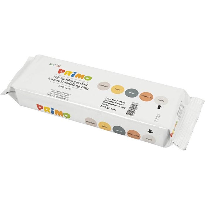 Argile Autodurcissante, blanc, 12x1000gr/ 1 Pq.
