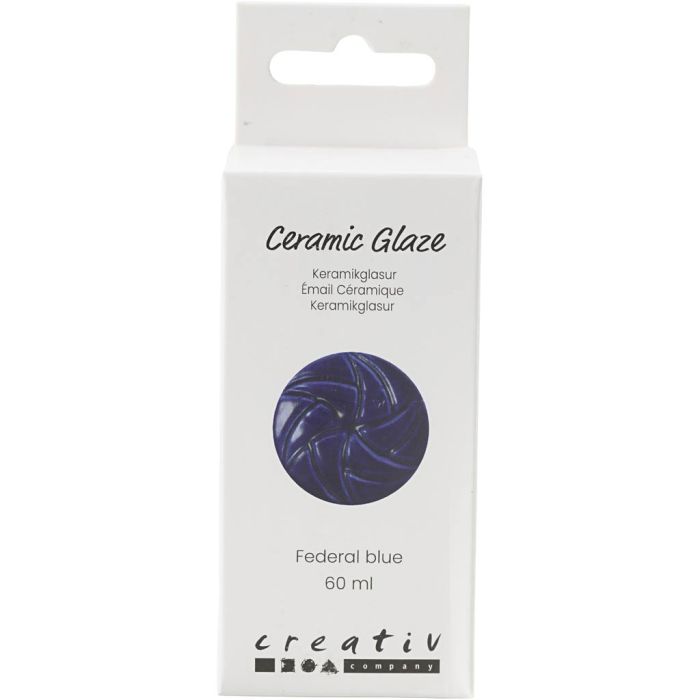 Glaçure Céramique, 984-1101 °C, opaque, Federal Blue, 60 ml/ 1 boîte