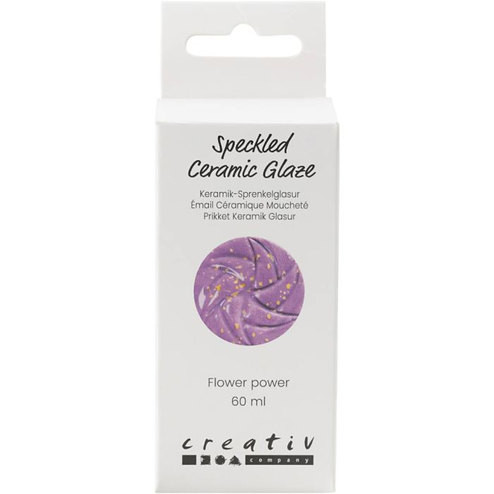 Glaçure Céramique à Taches, 999-1060 °C, opaque, Flower Power, 60 ml/ 1 boîte