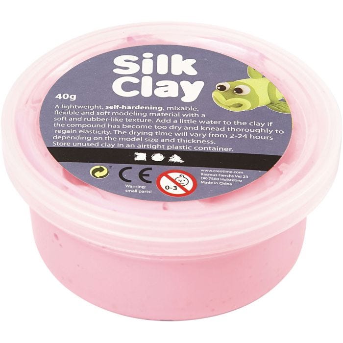 Silk Clay®, rose, 40gr/ 1 boîte