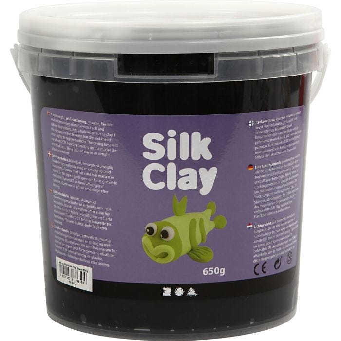 Silk Clay®, noir, 650gr/ 1 seau