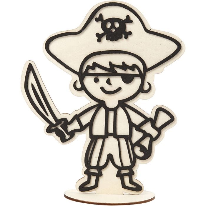 Figurine décorative, pirate, 19 cm, 1 pièce