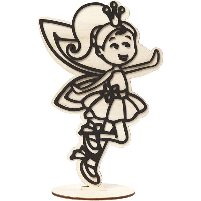 Figurine décorative, Fée, 21 cm, 1 pièce