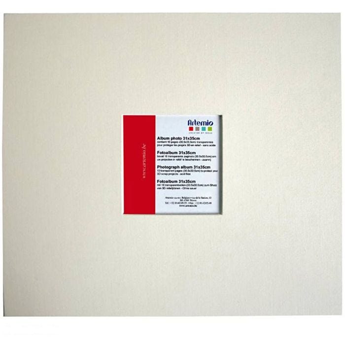 Album pour scrapbooking, Ecru, 30,5x30,5 cm, 10, 1 pièce