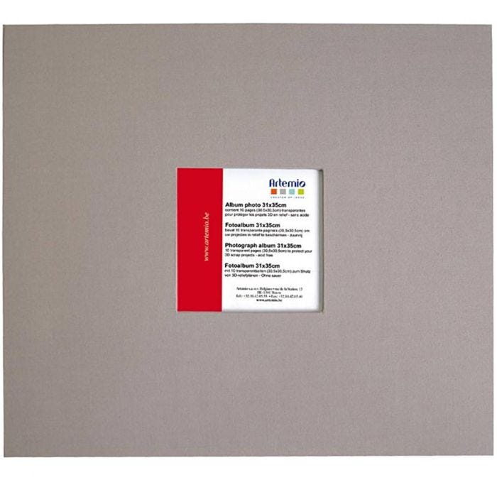 Album pour scrapbooking, 30,5x30,5 cm, 10, gris clair, 1 pièce