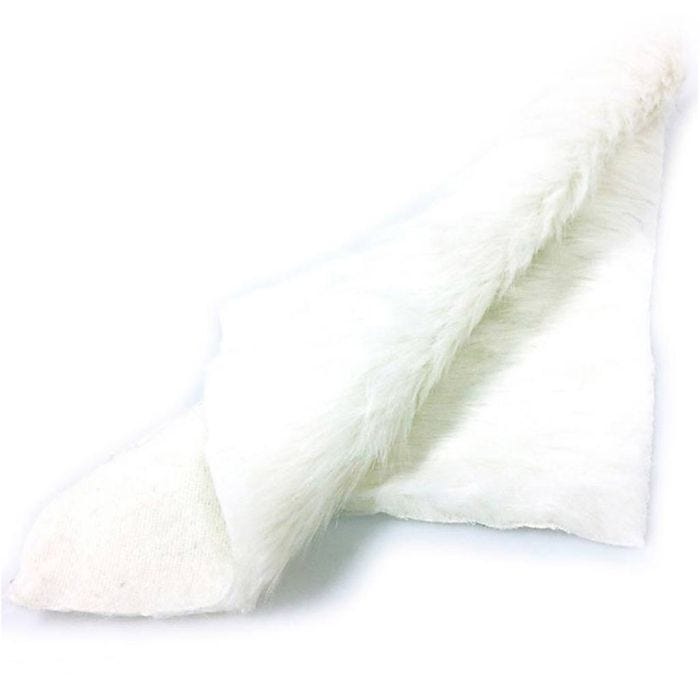 Fausse fourrure, 29x29 cm, blanc, 1 pièce