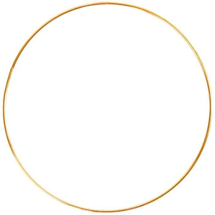 Cercle nu en métal, 40 cm, doré, 1 pièce