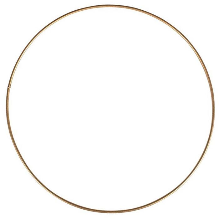 Cercle nu en métal, 10 cm, doré, 1 pièce
