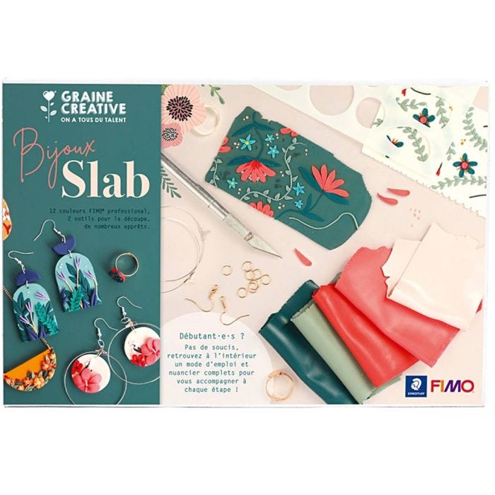 Coffret DIY Pâte Fimo - Bijoux en Slab, 1 Pq.