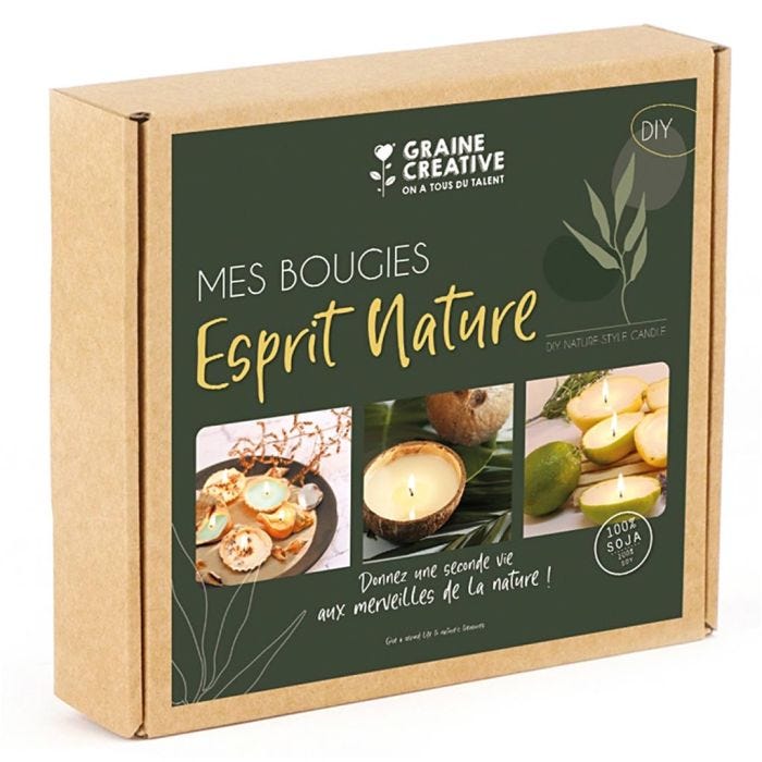 Kit DIY Bougies, Esprit Nature, 1 Pq.