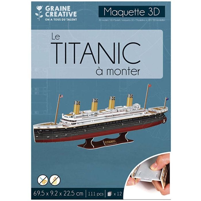 Puzzle 3D maquette, dim. 69,5x9,2x22,5 cm, 1 Pq.