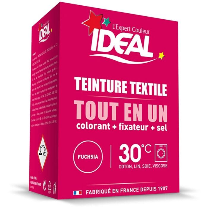 Kit complet teinture Ideal Tout en Un, mini, fuchsia, 230gr/ 1 Pq.