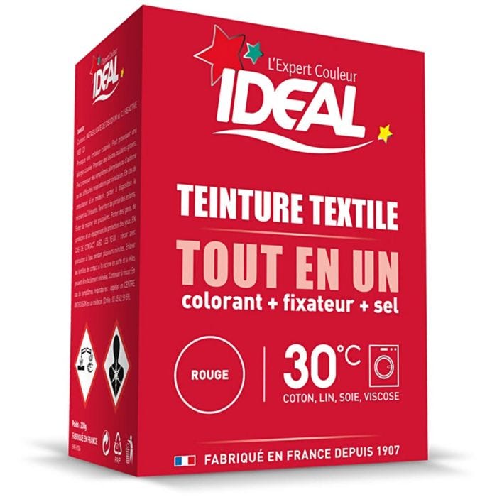 Kit complet teinture Ideal Tout en Un, mini, rouge, 230 gr/ 1 Pq.