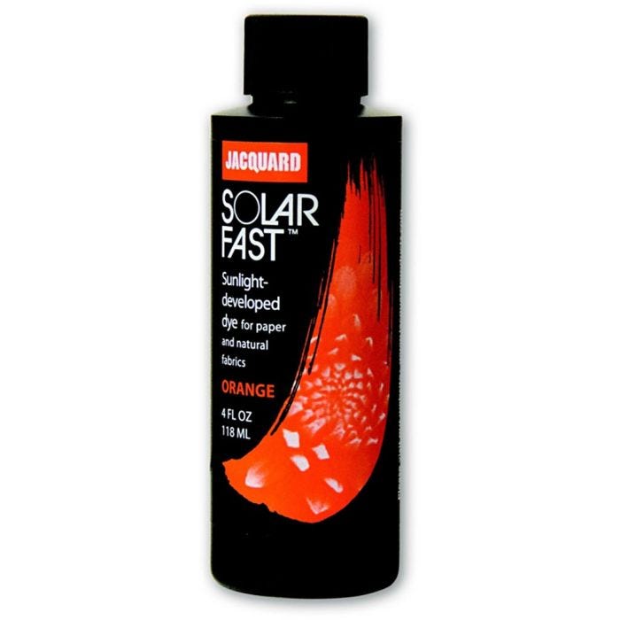 Jacquard Solarfast - Colorant photosensible, dim. 101, orange (101), 118 ml/ 1 flacon