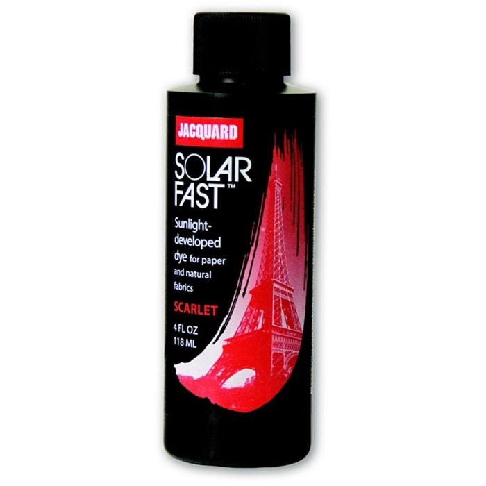 Jacquard Solarfast - Colorant photosensible, 103, écarlage (103), 118ml/ 1 flacon