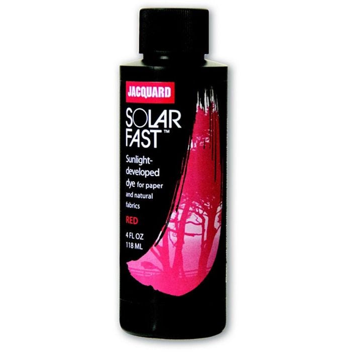 Jacquard Solarfast - Colorant photosensible, 104, rouge (104), 118ml/ 1 flacon