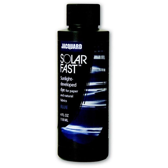 Jacquard Solarfast - Colorant photosensible, dim. 107, bleu outremer (107), 118 ml/ 1 flacon