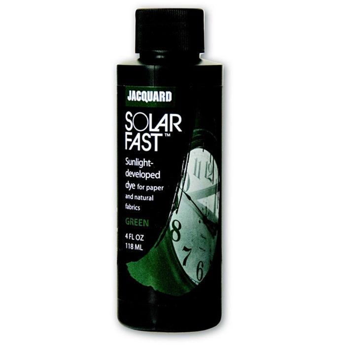 Jacquard Solarfast - Colorant photosensible, dim. 109, vert (109), 118 ml/ 1 flacon