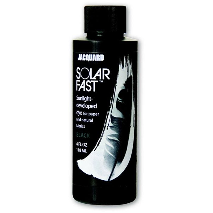 Jacquard Solarfast - Colorant photosensible, dim. 113, noir (113), 118 ml/ 1 flacon