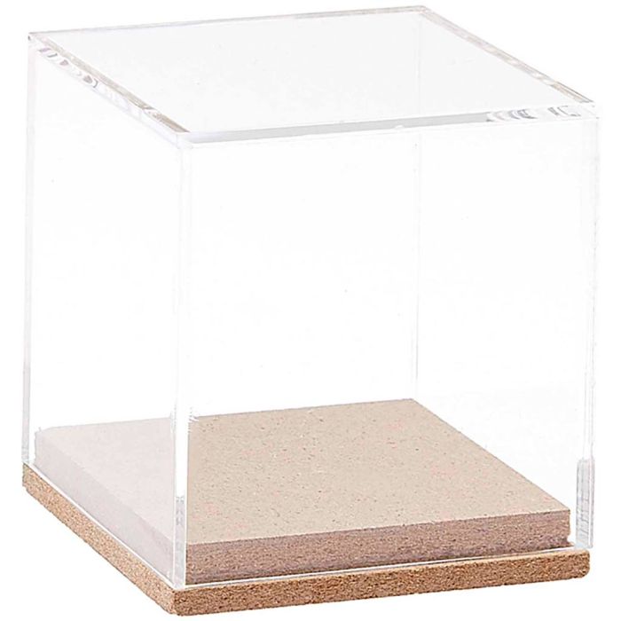 Cloche en acrylique FIGURICO, Cube, dim. 13x12,5x12,5 cm, 1 pièce