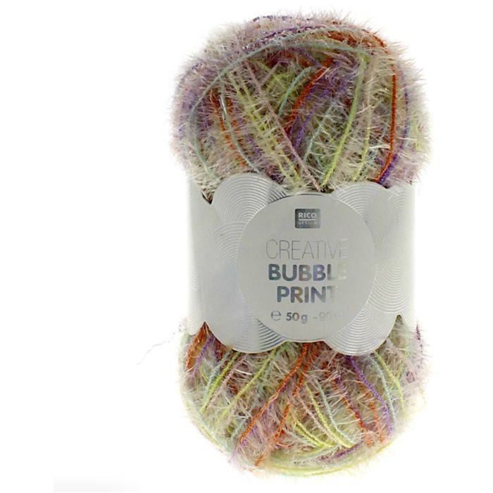 Creative Bubble - Fil à crocheter pour éponge, couleurs pastel, 90 m, 50gr/ 1 boule