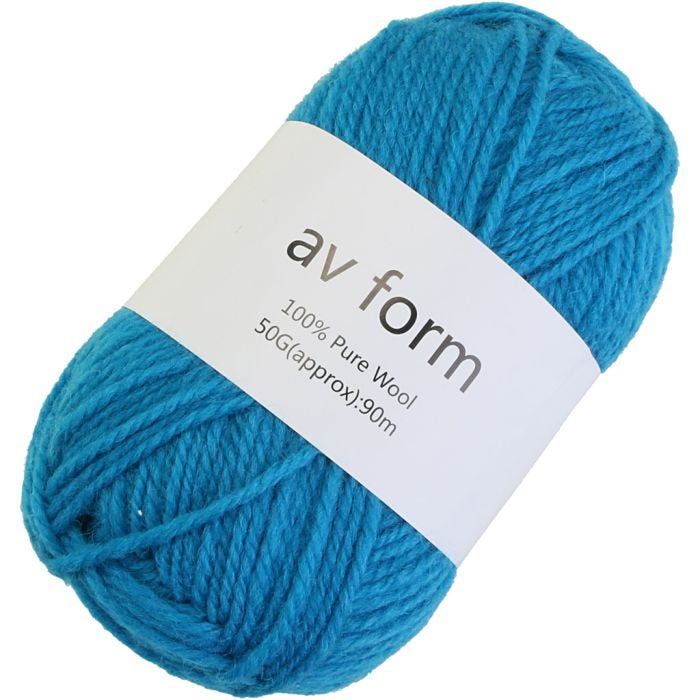 Pelotes de laine, bleu, 50 gr/ 1 pièce