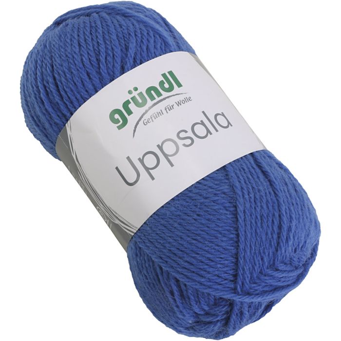 Pelotes de laine, L : 125 M, bleu, 50 gr/ 1 pièce