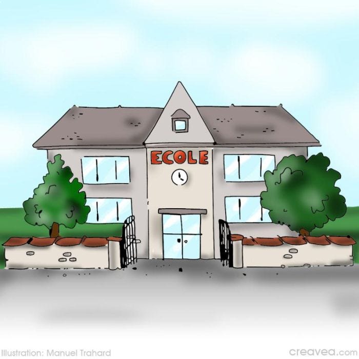 Coloriage école